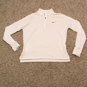 White Nike Quarterzip